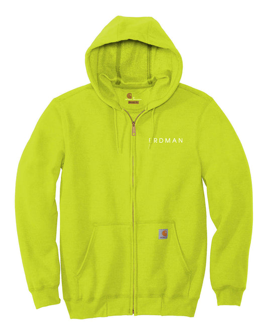 Carhartt® Midweight Hooded Zip-Front Sweatshirt in Safety Colors